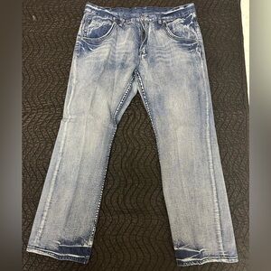Buffalo David Bitton Straight Leg Jeans Men Size 38x29 Distressed  Hardly Worn